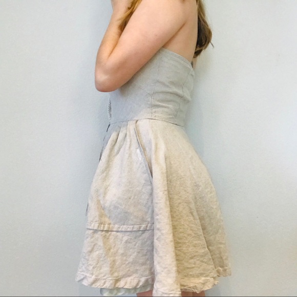 Armani Jeans vintage halter button down dress - Picture 5 of 8